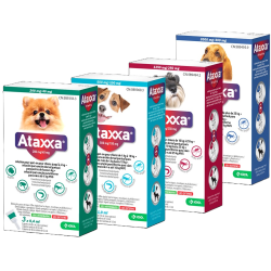 Caja 3 Pipetas Antiparasitarias Para Perros Ataxxa