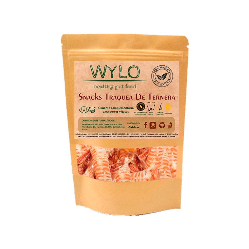Wylo Snacks Traquea Ternera 30gr