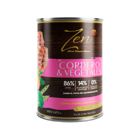 Zen Paté Cordero y Vegetales 400gr