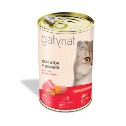 Dibaq Gatynat Esterilizado con atún y boniato 400g