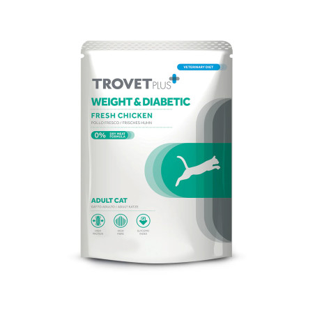 TrovetPlus Cat Weight y Diabetic Fresh Chicken 85gr