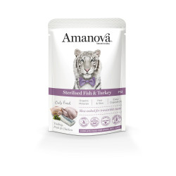 Amanova Cat Húmedo Sterelised Pescado y Pavo 85gr