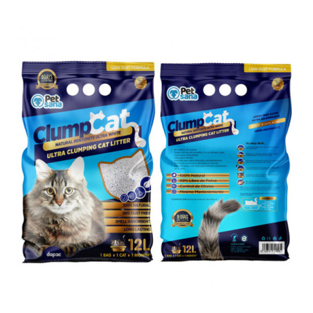 Arena Bentonita Natural Clumpcat Pet Sana 12l