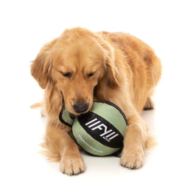 FY Active Dog Toy - Ball Tug - Khaki