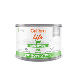Calibra Life Cat Lata Adulto Sensitive Conejo Monoproteina 200gr.