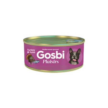 Gosbi Plaisirs Turkey&Tuna 185gr (Pavo con Atún)