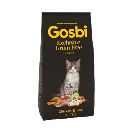 Gosbi Exclusive Grain Free Cat Kitten Chicken y Fish 400gr