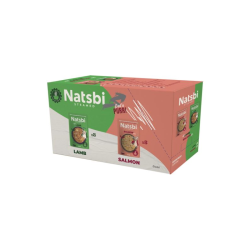 Natsbi Cat Steamed Surtido Lamb & Salmón (16x80gr)