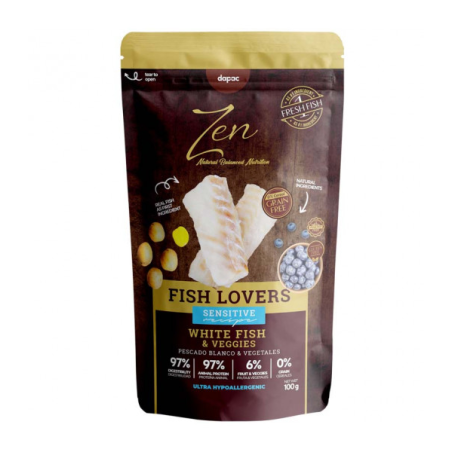 Zen pouches Fish Lovers pescado blanco 100gr
