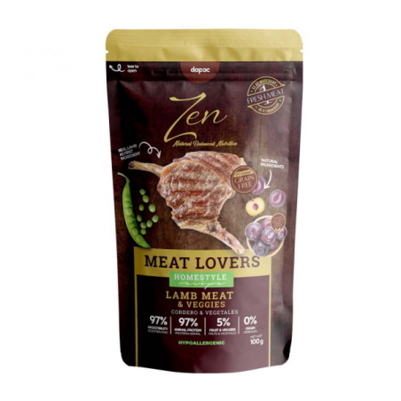 Zen pouches Meat Lovers cordero 100gr