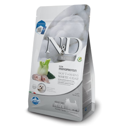 Farmina N&D White Pienso Grain Free de Lubina y Espirulina para Perros Mini 2kg