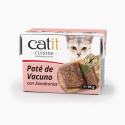 Paté para gatos Catit Cuisine Vacuno con Zanahoria 95gr