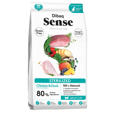 Dibaq Sense Cat Grain Free Sterilized (Pollo y Pato)