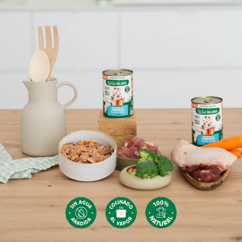 Wild Balance Lata de Estofado de Mercado con Pavo y Ternera para Perros 400gr