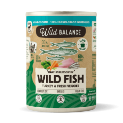 Wild Balance Lata de Pescado y Pavo para perros 400g - Filosofía BARF