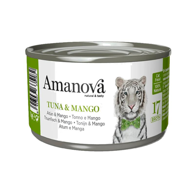 Amanova 17 Cat Atún y Mango en Caldo 70gr