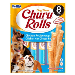 Churu Rolls Snack Receta de Pollo con Queso para Perros 96gr