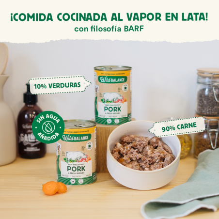 Wild Blance Lata de Cerdo para perros 400g - Filosofía BARF