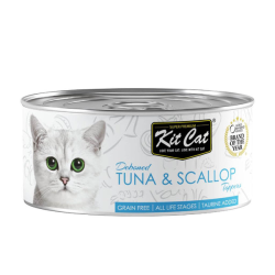 KIT CAT Gelatina Lata Toppers Atun y Vieira 70gr.