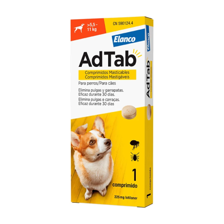 AdTab Comprimidos Masticables Antiparasitarios para perros 1comp.