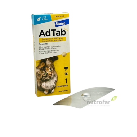 AdTab Comprimidos Masticables Antiparasitarios para Gatos 3comp.