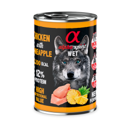 Alpha Spirit lata de Pollo y Piña para Perros 400gr