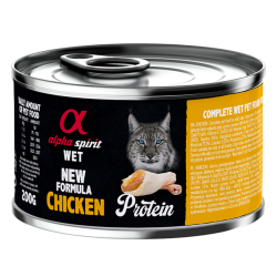 Alpha Spirit Lata de Pollo para Gatos Esterilizados 200gr