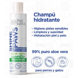 PET SANA Shine Paws Champú Aloe Vera 300ml 2