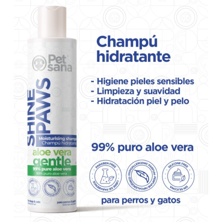 PET SANA Shine Paws Champú Aloe Vera 300ml