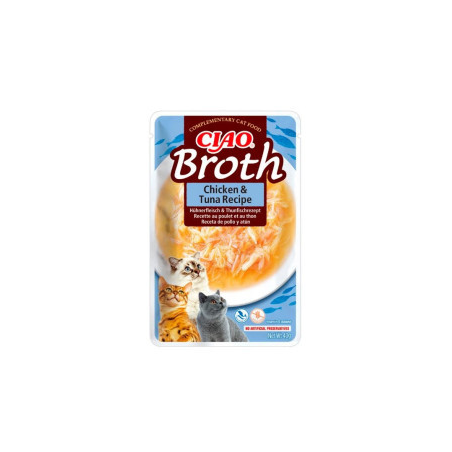 Ciao Broth Caldo con Pollo con Atún para Gatos 40gr