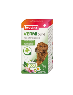 Beaphar VERMIpure Repelente Interno Natural en comprimidos para perros +15kg