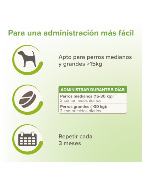 Beaphar VERMIpure Repelente Interno Natural en comprimidos para perros +15kg