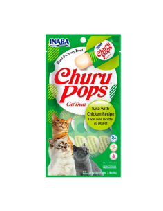 Churu Pops Snack de Atún con Pollo para Gatos