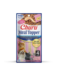 Churu Meal Topper Alimento Completo de Atun y Salmon para Gatos
