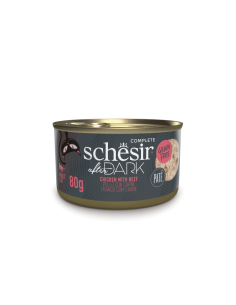 Schesir CAT AFTER DARK Lata Pollo y Ternera en Paté (12 x 80 g)