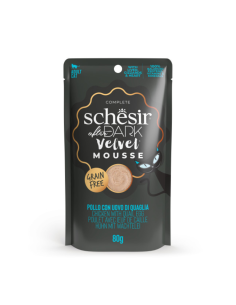 Schesir CAT AFTER DARK Pouch Pollo y Huevo de Codorniz en Mousse 80gr