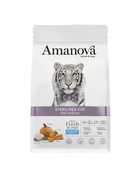 Amanova Cat Delicacy Sterilised Fish Grain Free