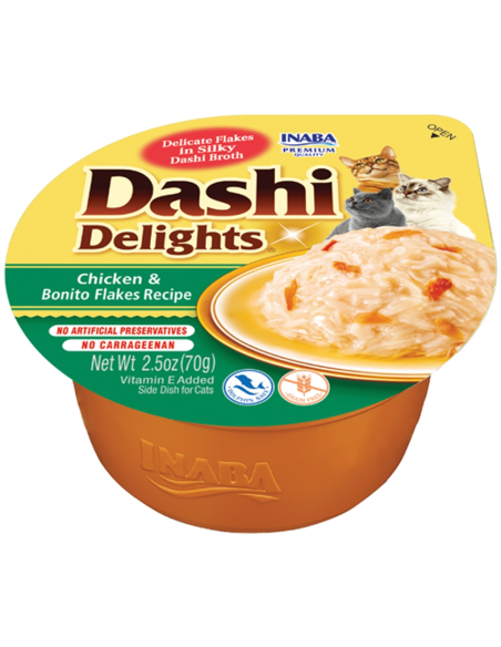 Churu dashi delight pollo y copos de bonito 70g