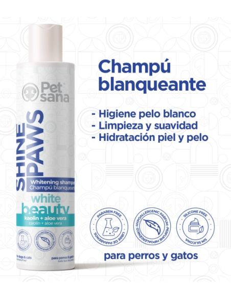 Shine Paws White Beauty 300ml (pelo blanco) Pet Sana