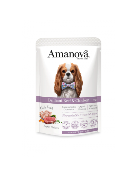 Amanova Dog Húmedo Adult Brilliant Beef Y Chicken