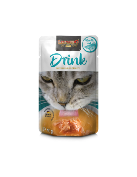 Leonardo Drink Atlantic Cod para gatos 40gr