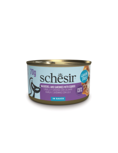 Schesir CAT Lata Caballa y Sardinas con Calamar en Salsa 70gr