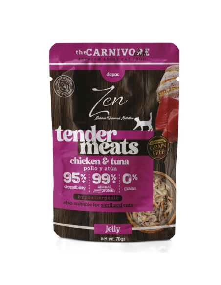 Zen Tender Meats Pollo & Atún en gelatina 70 gr.