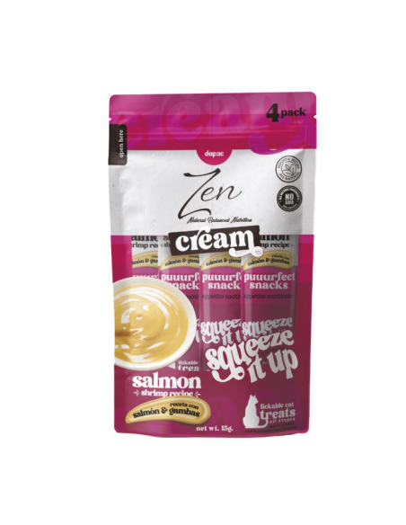 Zen cream Salmón & gambas 4 x 15gr