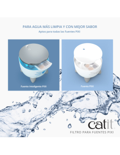 Filtro para fuentes para gatos Catit PIXI (3ud) 2