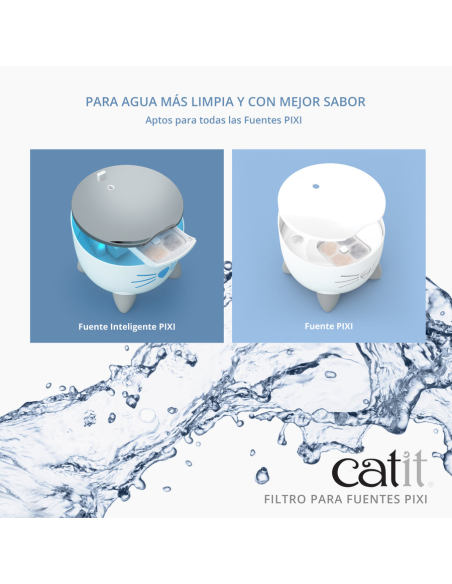 Filtro para fuentes para gatos Catit PIXI (3ud)