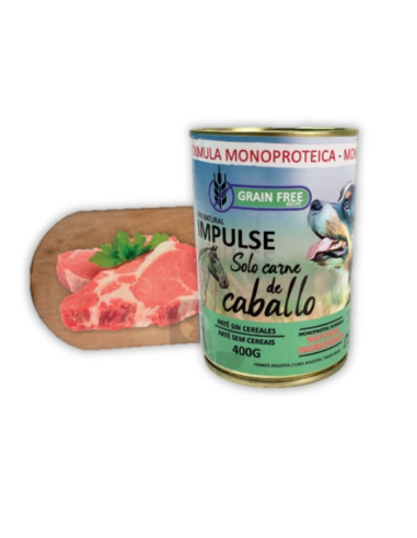 Natural Impulse Dog Húmedo Caballo 400gr