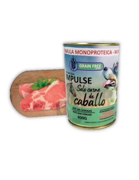 Natural Impulse Dog Húmedo Caballo 400gr