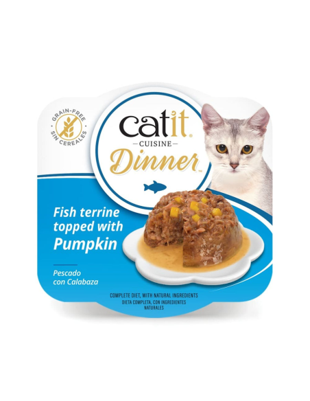 Catit Cuisine Dinner de Pescado con Calabaza y Pavo 75gr