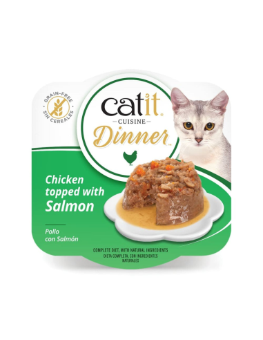 Catit Cuisine Dinner de Pollo con Salmón 75gr